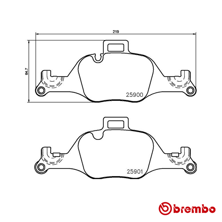 Brembo Front Brake Pad for BMW 330i Petrol
