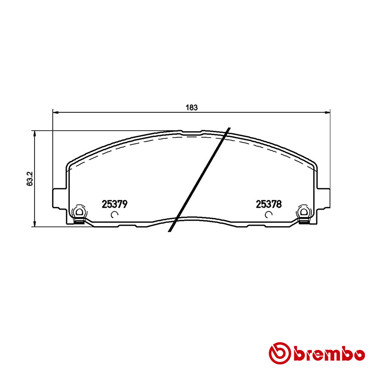 Brembo Front Brake Pad for Jeep Wrangler Petrol