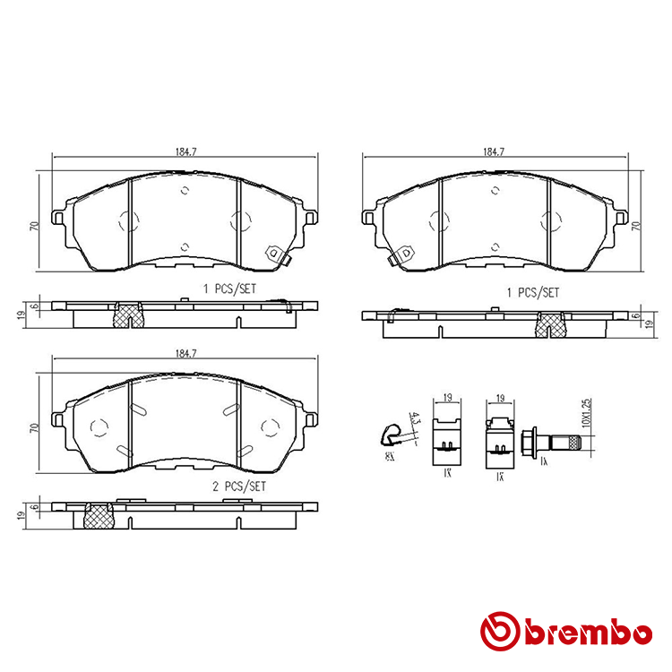 Brembo Front Brake Pad
