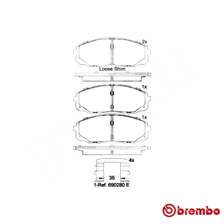 Brembo Front Brake Pad