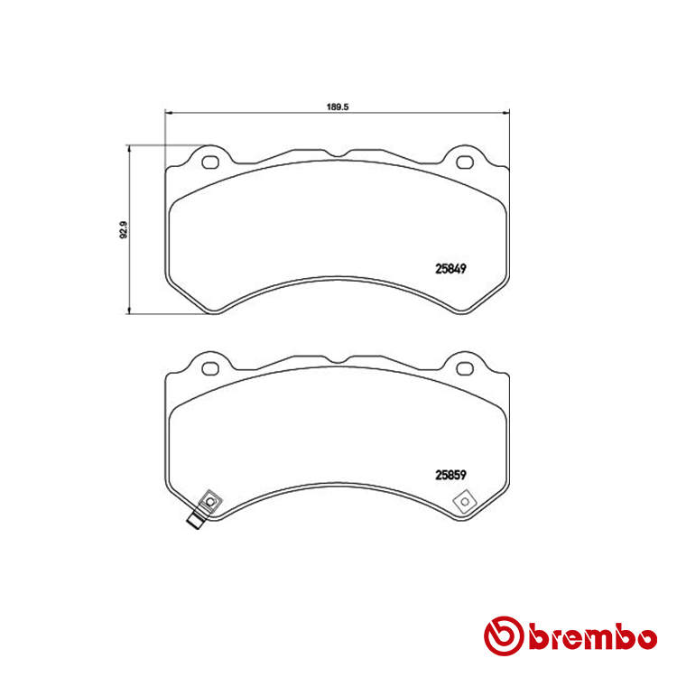 Brembo Front Brake Pad for Jeep Grand Cherokee Petrol