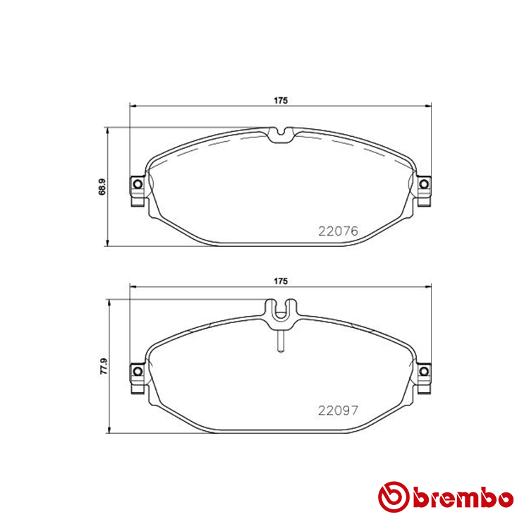 Brembo Front Brake Pad for Mercedes-Benz C300 Petrol