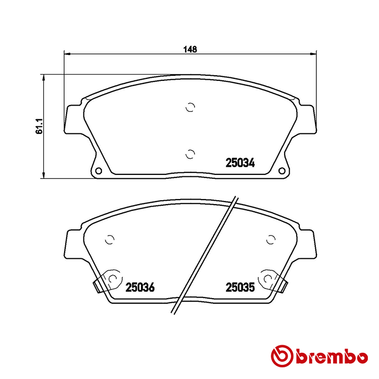 Brembo Front Brake Pad for Chevrolet Cruze Diesel
