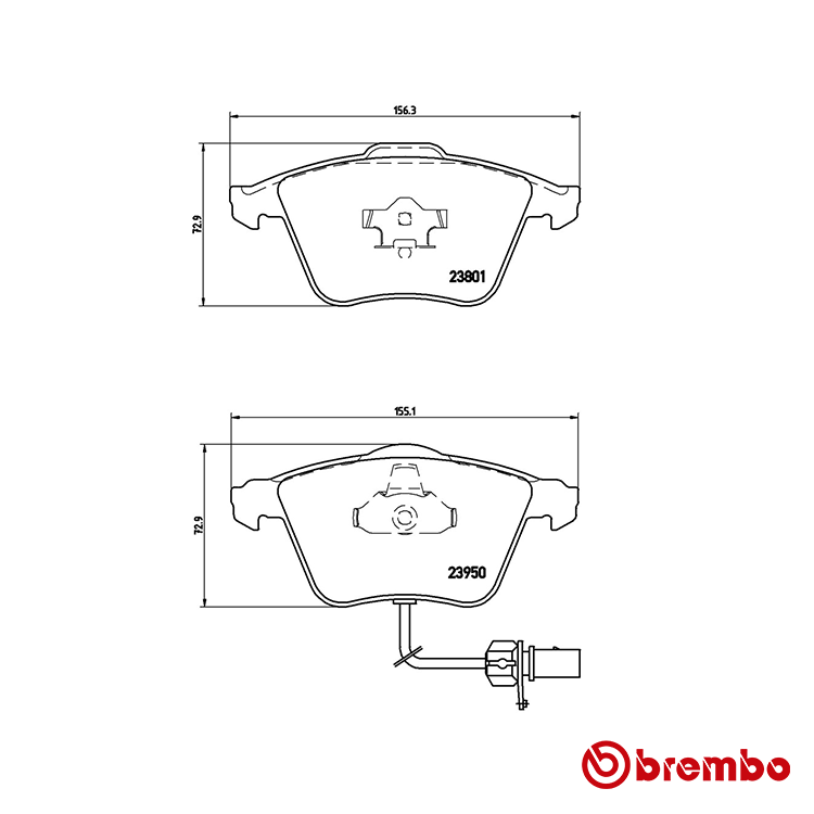 Brembo Front Brake Pad for Volvo XC90 Petrol
