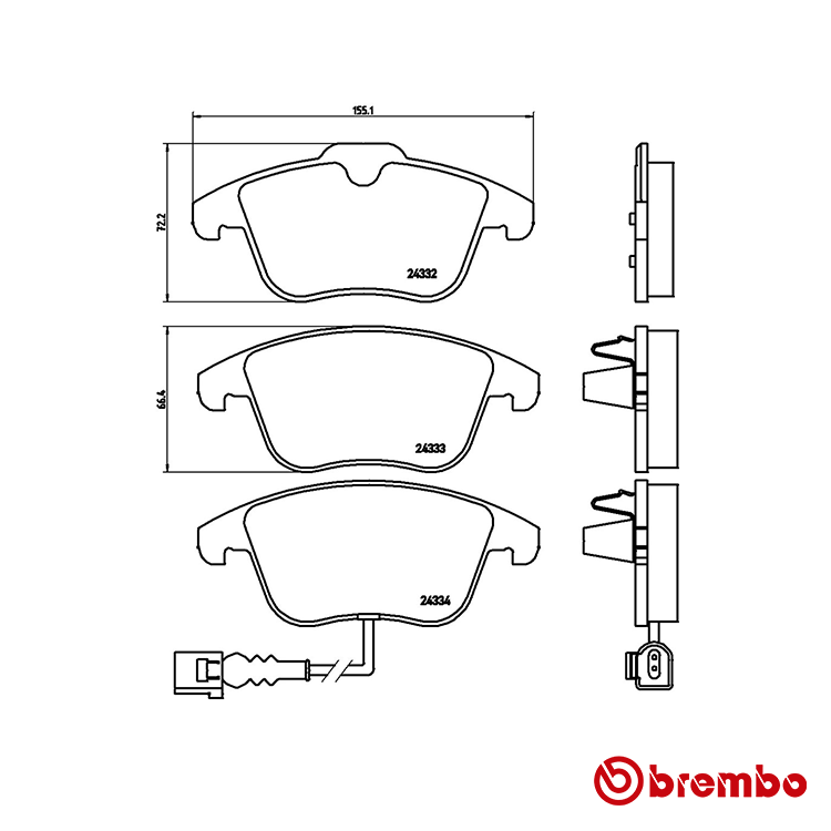 Brembo Front Brake Pad