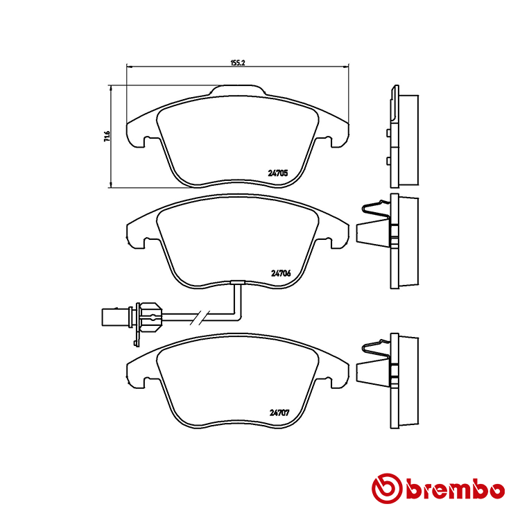 Brembo Front Brake Pad