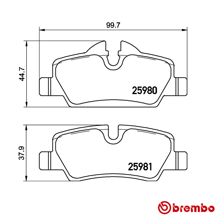 Brembo Rear Brake Pad