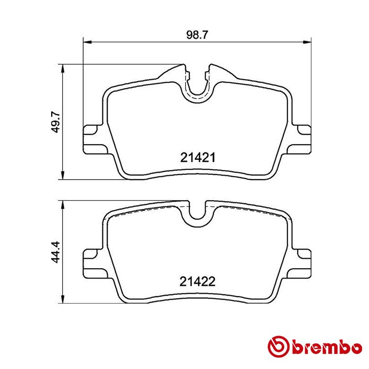 Brembo Rear Brake Pad