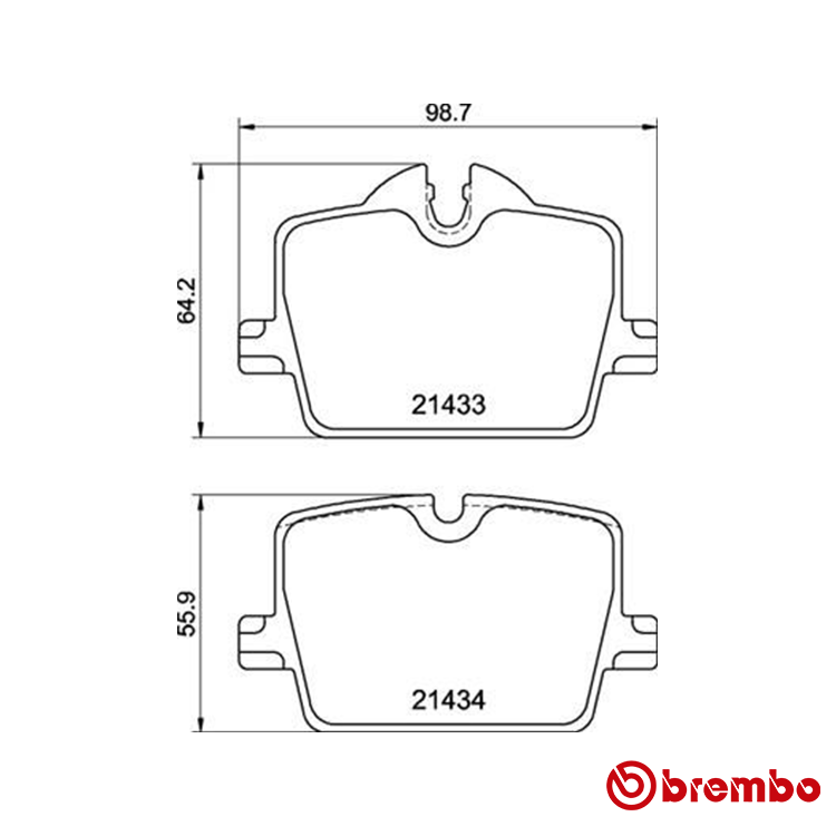 Brembo Rear Brake Pad