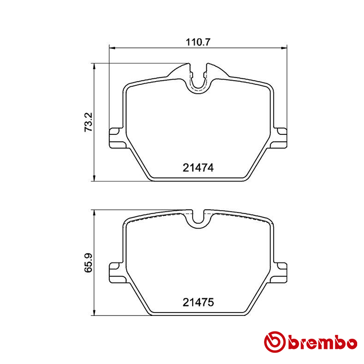 Brembo Rear Brake Pad