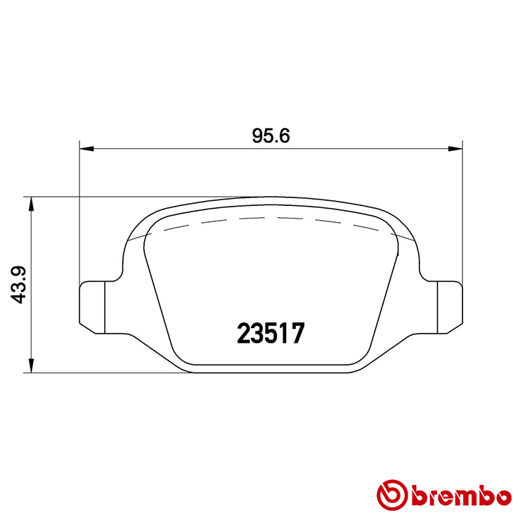 Brembo Rear Brake Pad