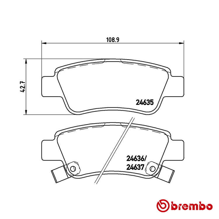 Brembo Rear Brake Pad