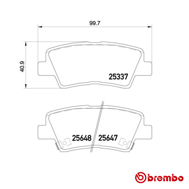 Brembo Rear Brake Pad