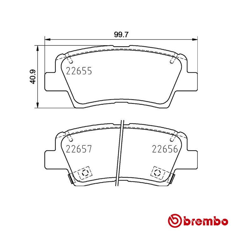 Brembo Rear Brake Pad