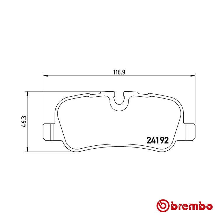 Brembo Rear Brake Pad