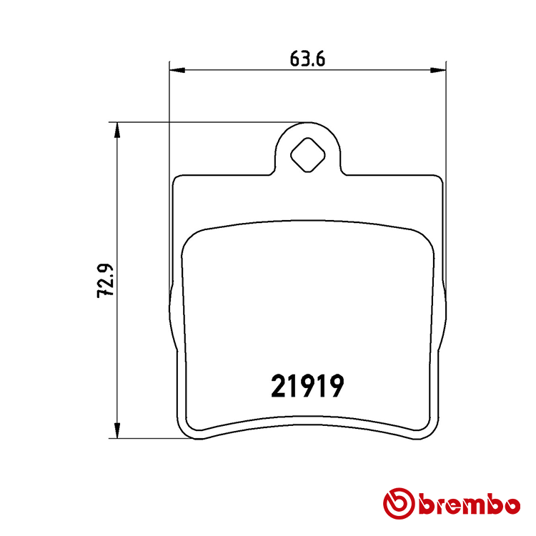 Brembo Rear Brake Pad