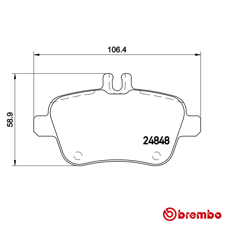 Brembo Rear Brake Pad