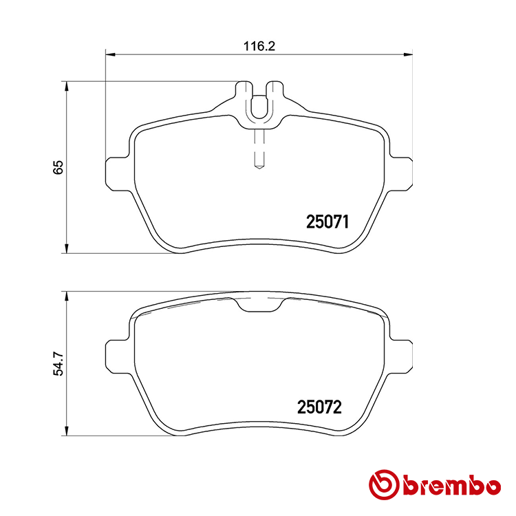 Brembo Rear Brake Pad