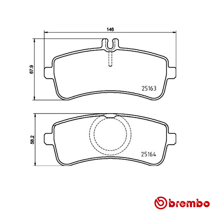 Brembo Rear Brake Pad