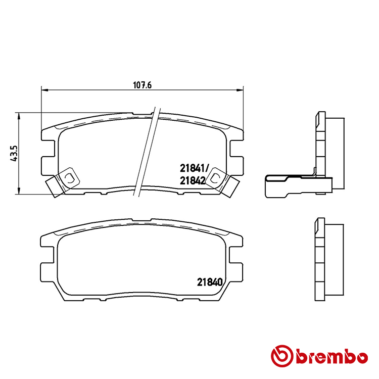 Brembo Rear Brake Pad