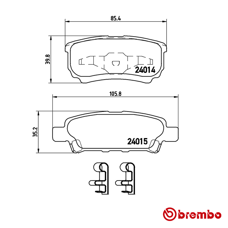 Brembo Rear Brake Pad