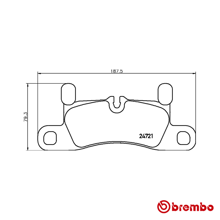 Brembo Rear Brake Pad