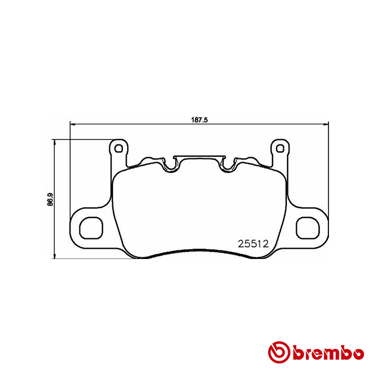Brembo Rear Brake Pad