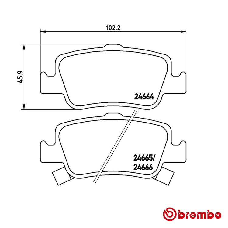 Brembo Rear Brake Pad
