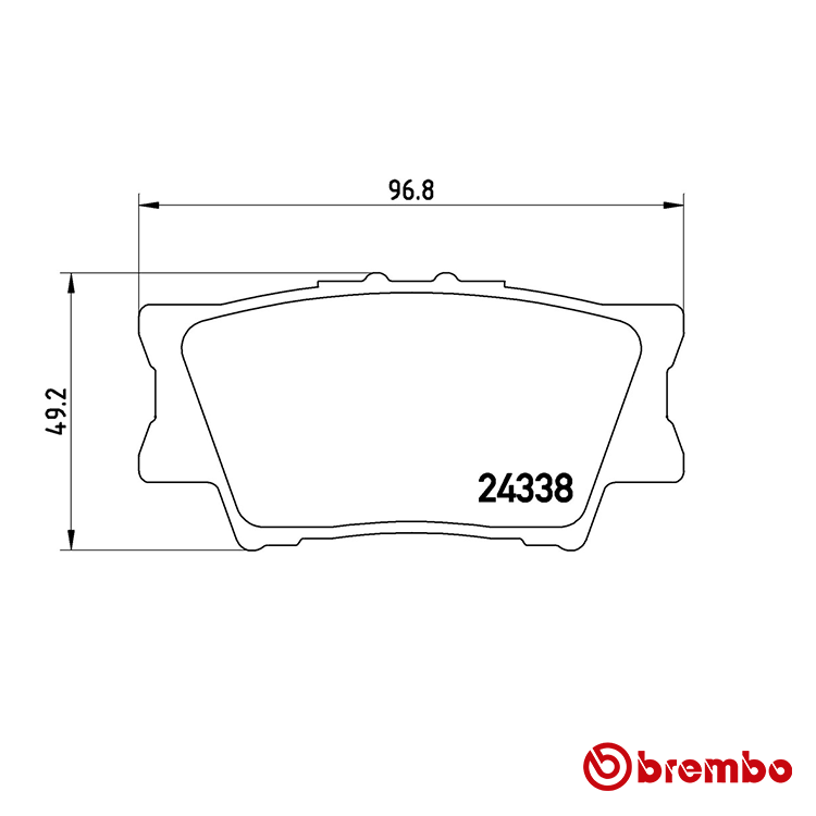 Brembo Rear Brake Pad