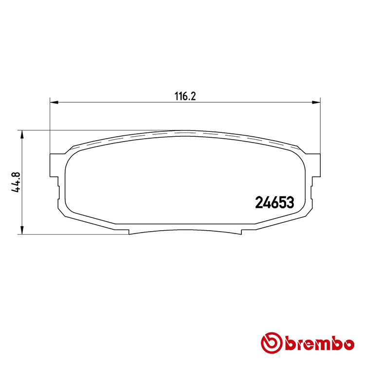 Brembo Rear Brake Pad for Toyota Land Cruiser Petrol