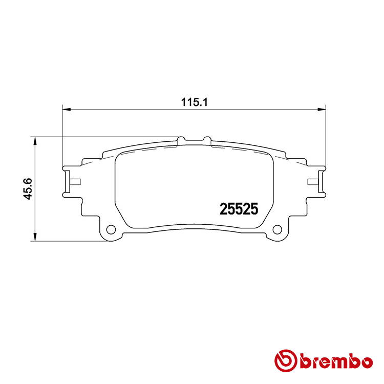 Brembo Rear Brake Pad for Toyota Fortuner Petrol