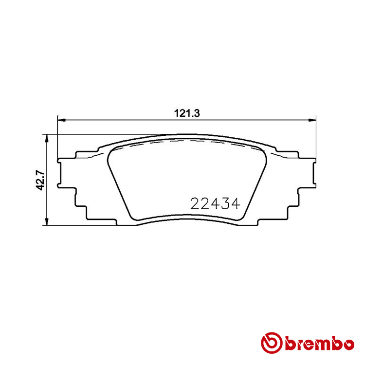Brembo Rear Brake Pad