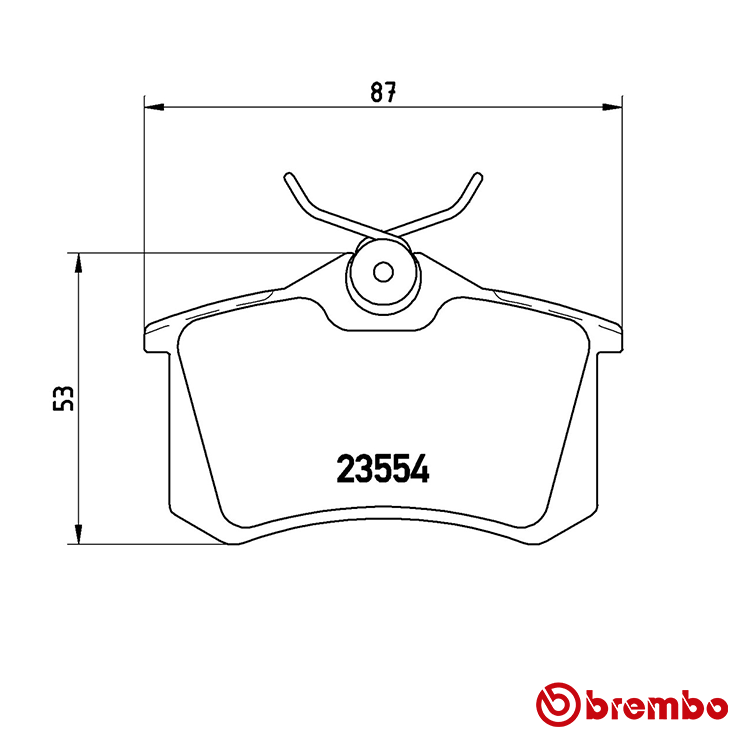 Brembo Rear Brake Pad