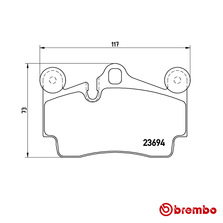 Brembo Rear Brake Pad