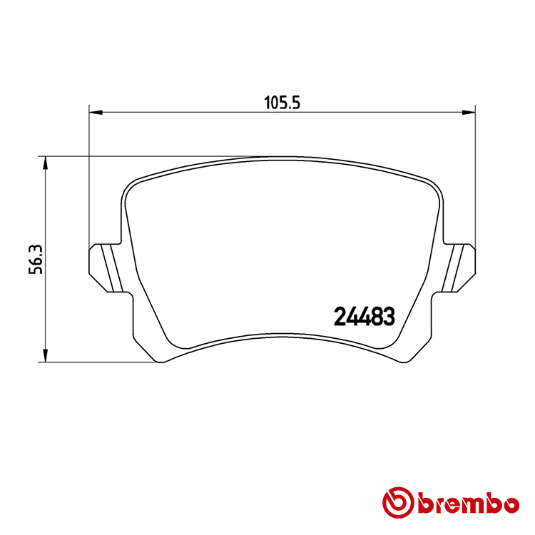 Brembo Rear Brake Pad