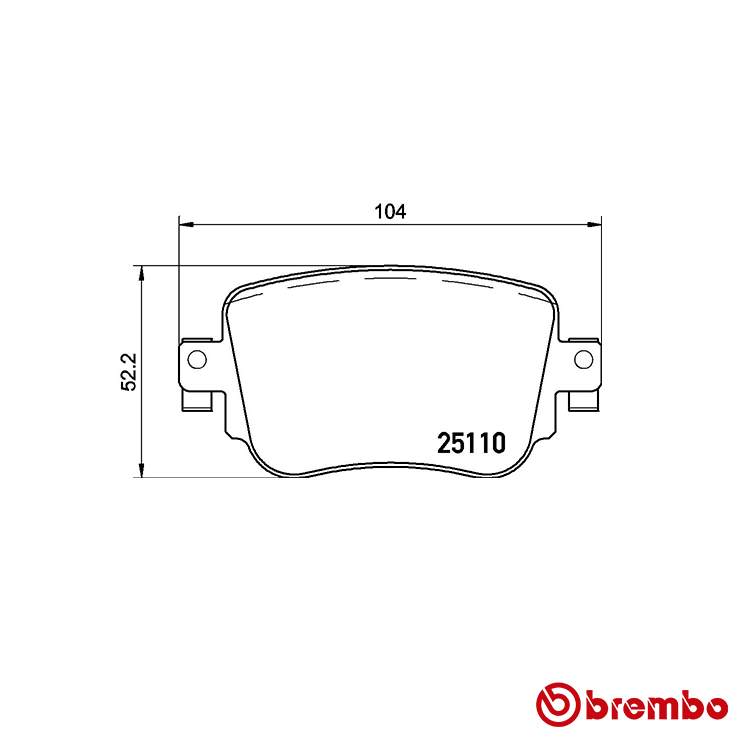 Brembo Rear Brake Pad