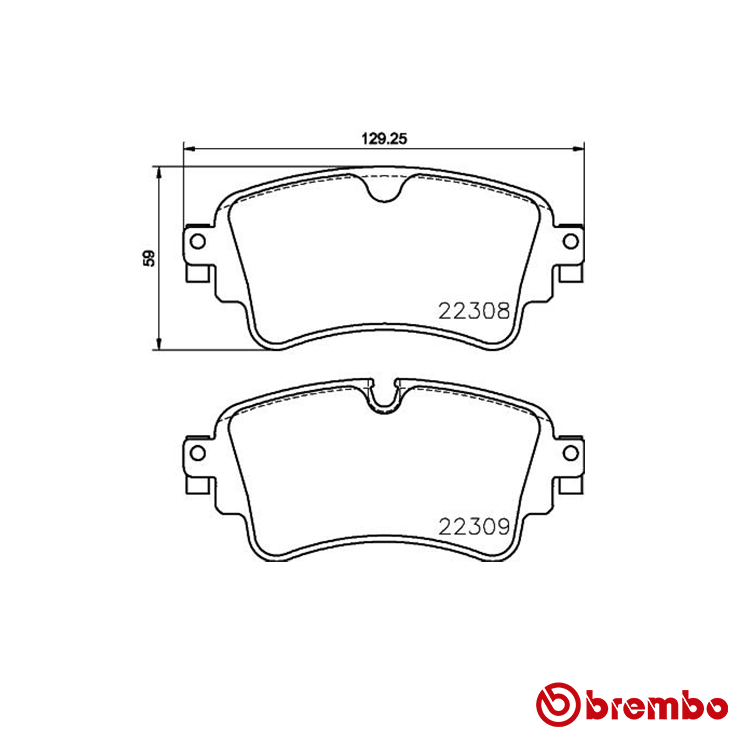 Brembo Rear Brake Pad