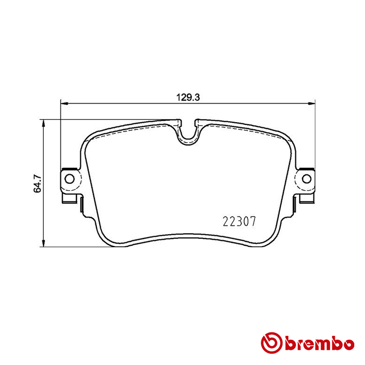 Brembo Rear Brake Pad