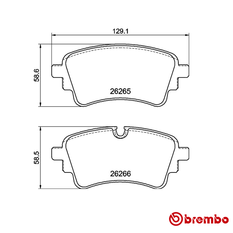 Brembo Rear Brake Pad