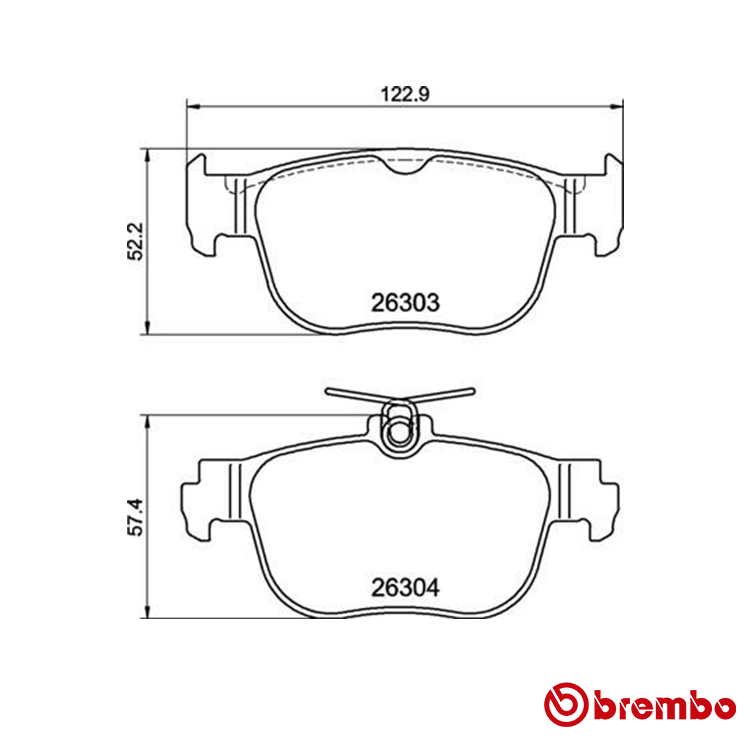 Brembo Rear Brake Pad