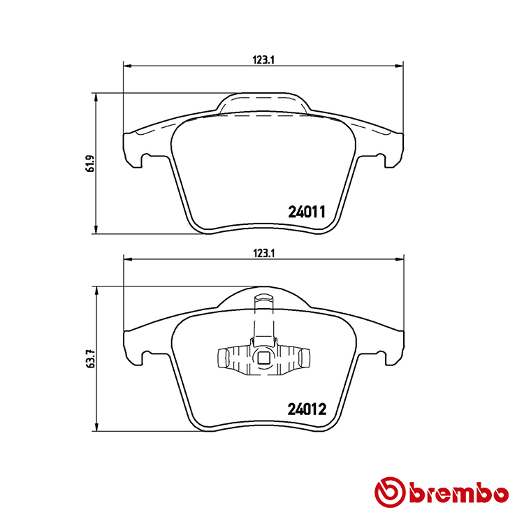 Brembo Rear Brake Pad