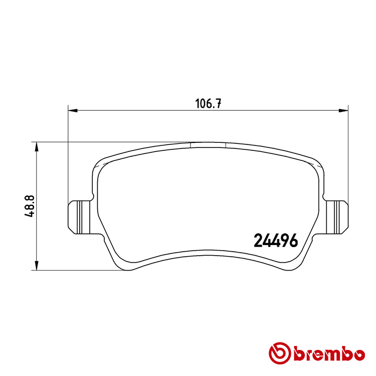 Brembo Rear Brake Pad