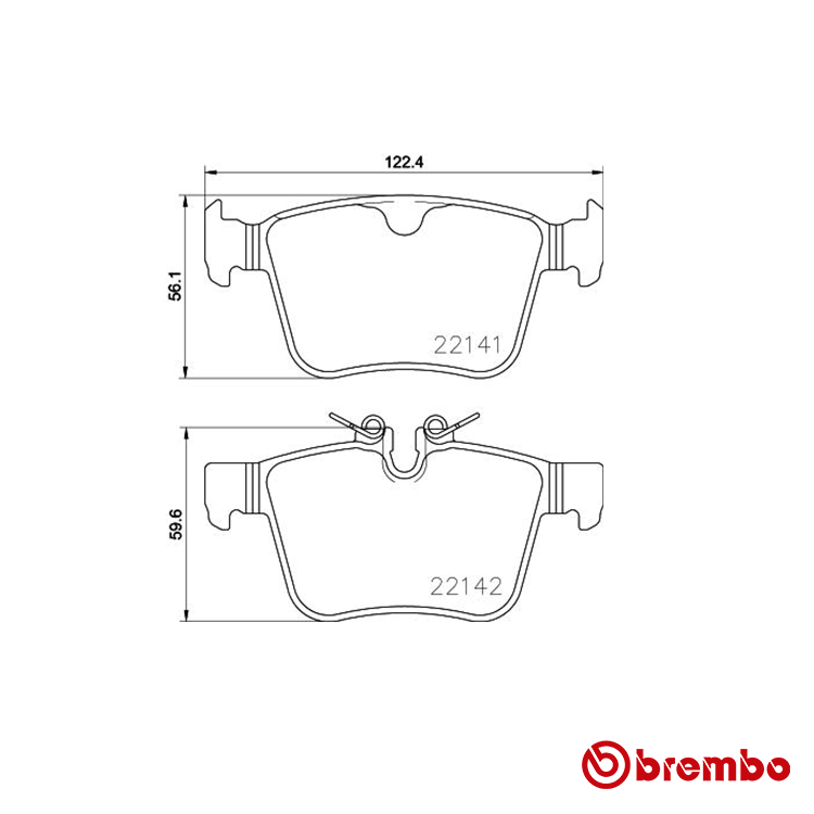 Brembo Rear Brake Pad for Volvo XC90 Diesel