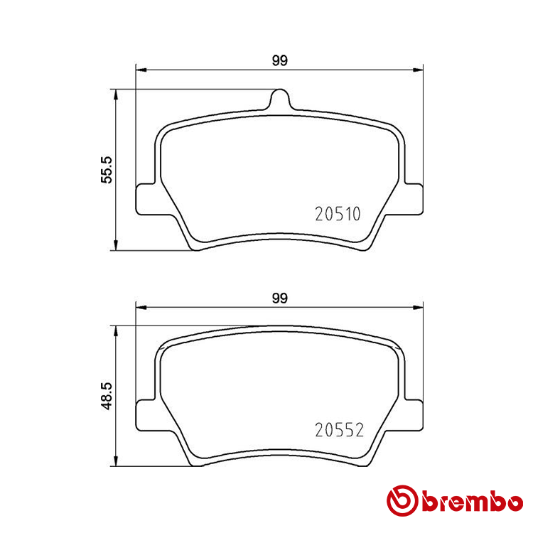 Brembo Rear Brake Pad