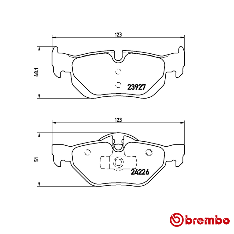 Brembo Rear Xtra Brake Pad