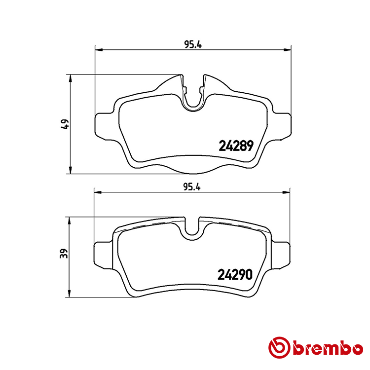 Brembo Rear Xtra Brake Pad