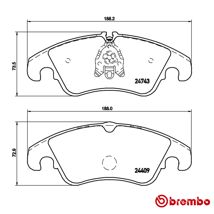 Brembo Front Xtra Brake Pad