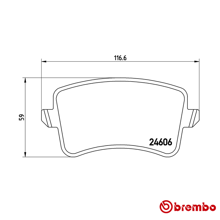 Brembo Rear Xtra Brake Pad