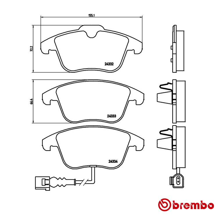Brembo Front Xtra Brake Pad