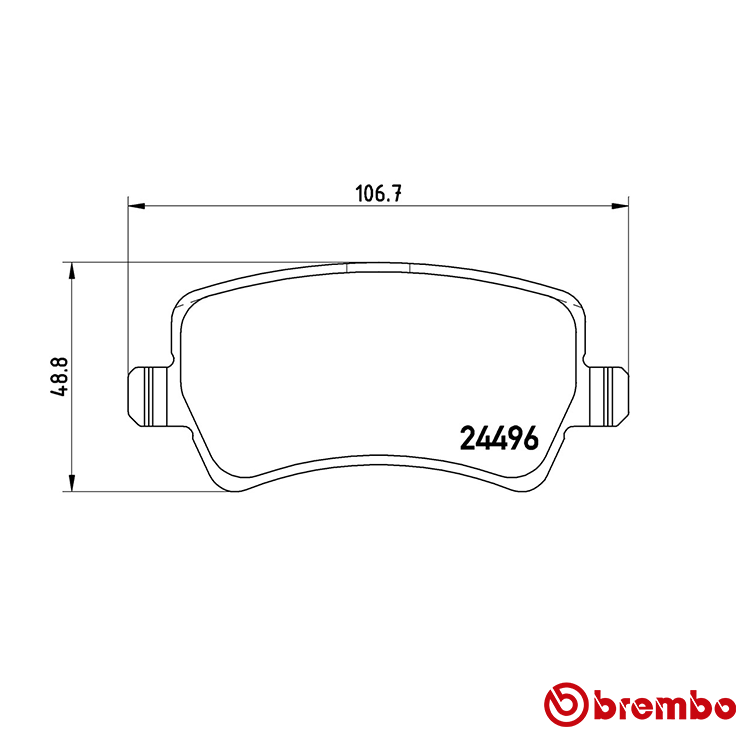 Brembo Rear Xtra Brake Pad